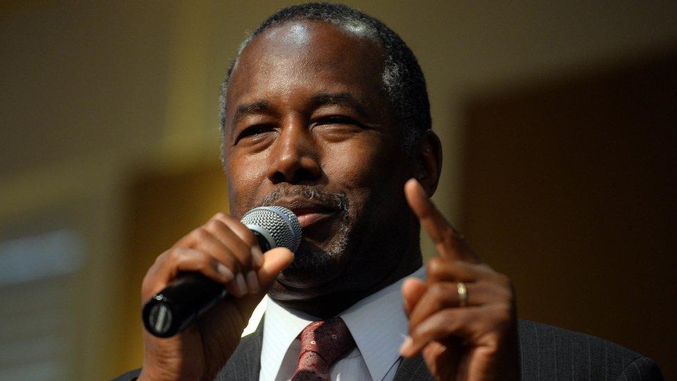 Republican presidential candidate Ben Carson.