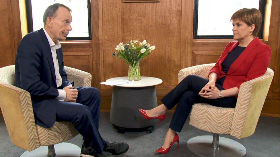 Andrew Marr and Nicola Sturgeon