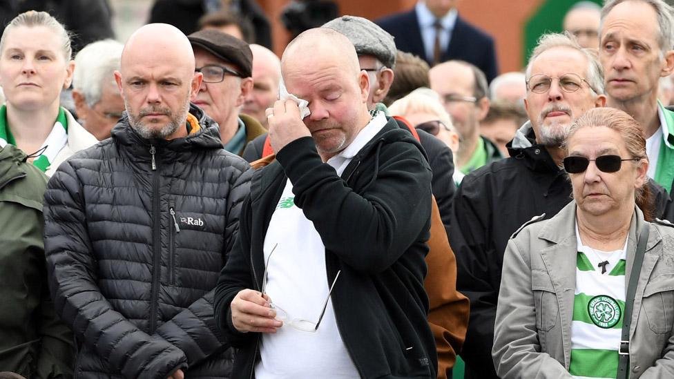 Fans at Celtic Park