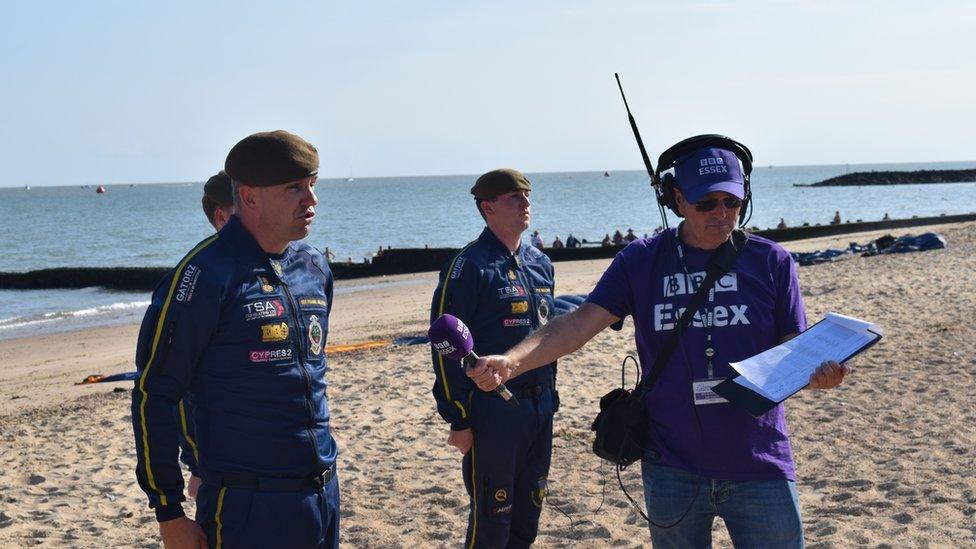 BBC Essex's Steve Scruton at Clacton Airshow