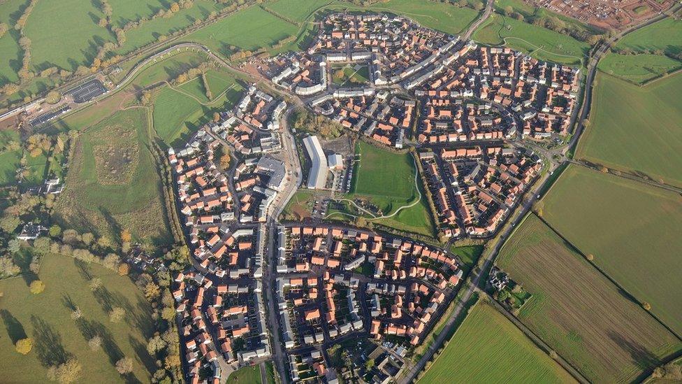 Aerial shot of Cranbrook