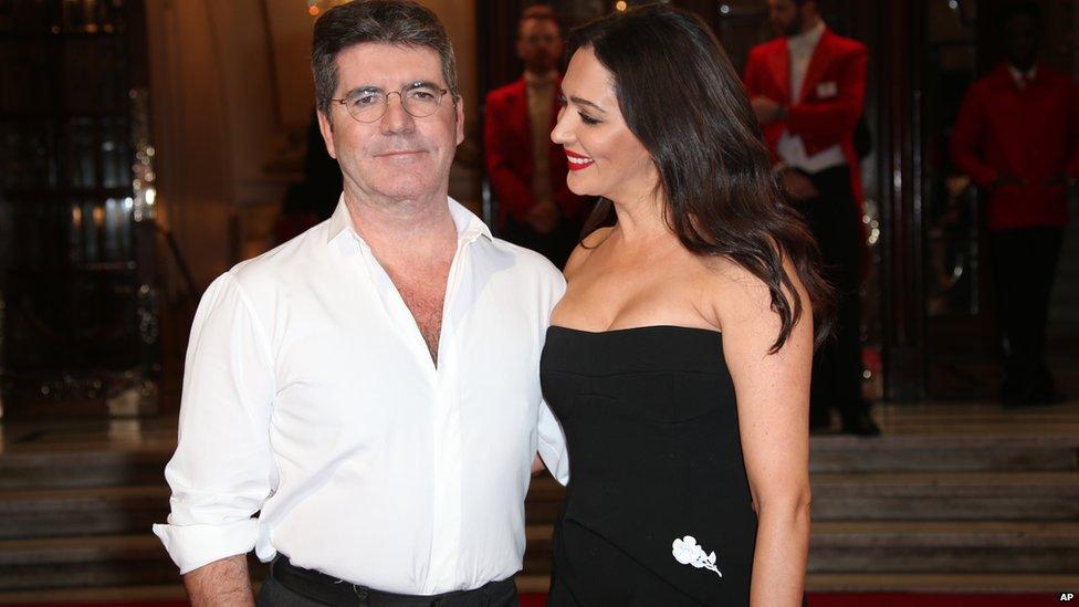 Simon Cowell and Lauren Silverman