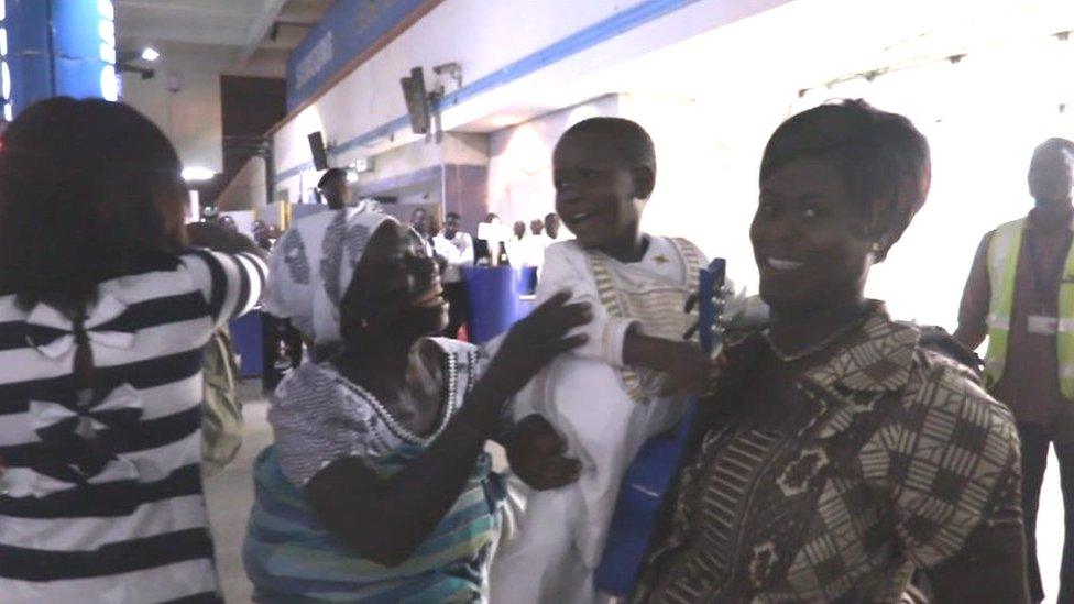 Ethan reunited with his mother