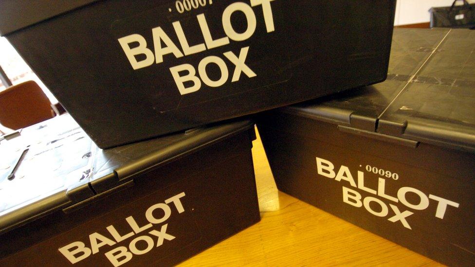 Ballot boxes