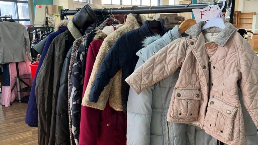 Donated coats