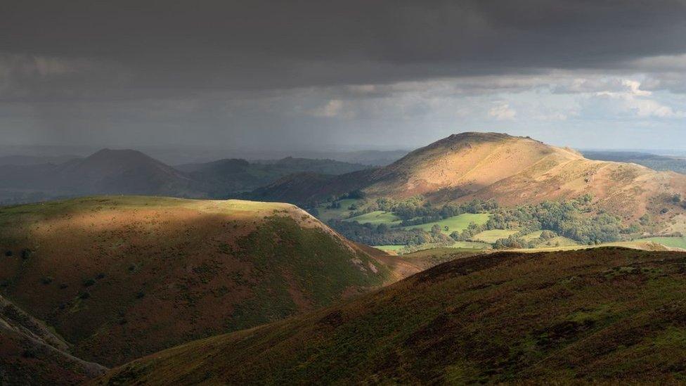 Storm on the Shropshire Hills by Richard Greswell
