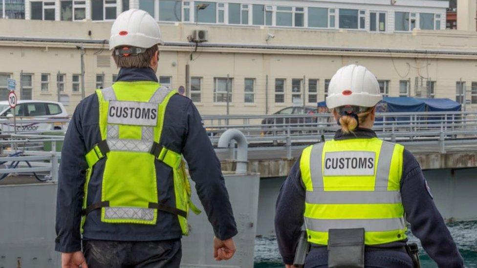 Customs officers in Guernsey