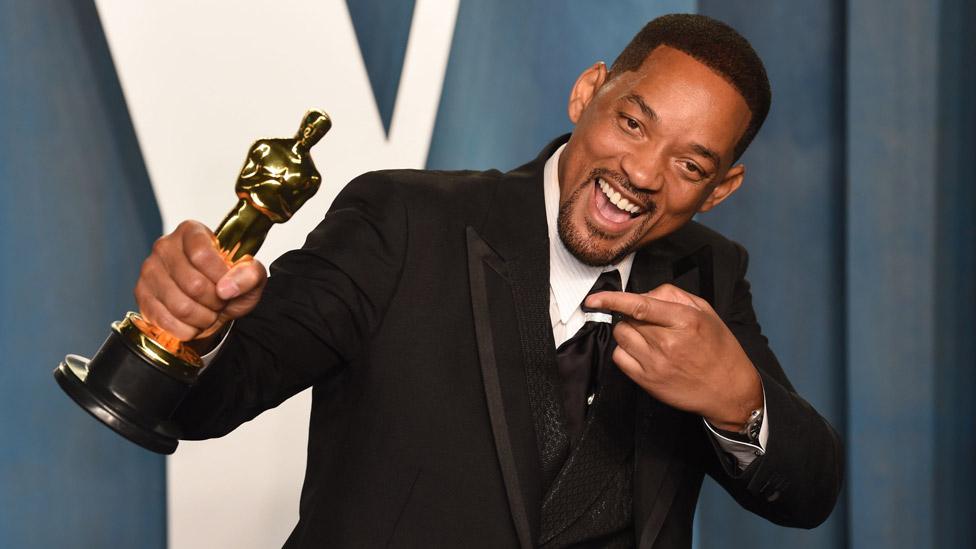 Will Smith with his Oscar