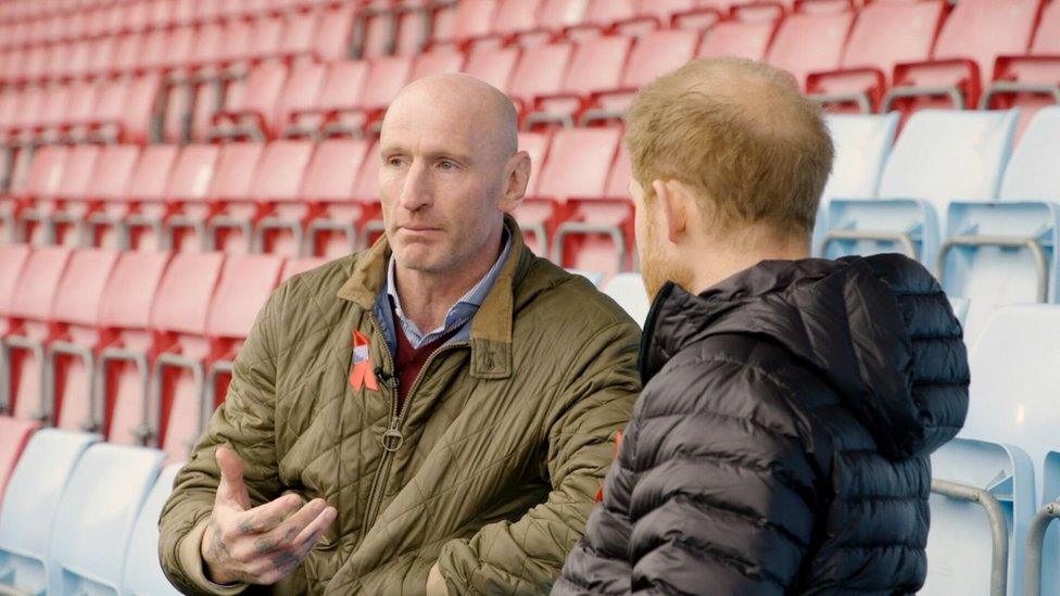 Gareth Thomas and Prince Harry