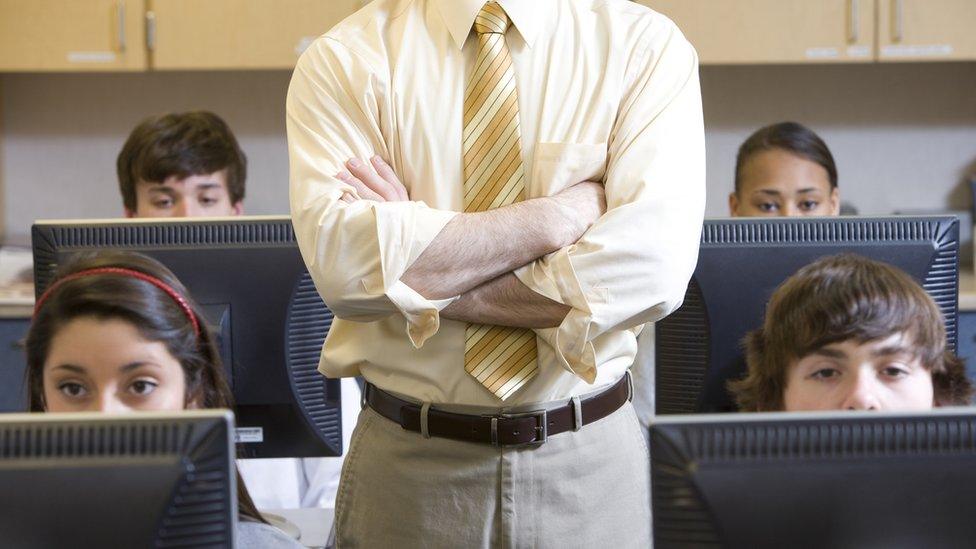 teacher in classroom