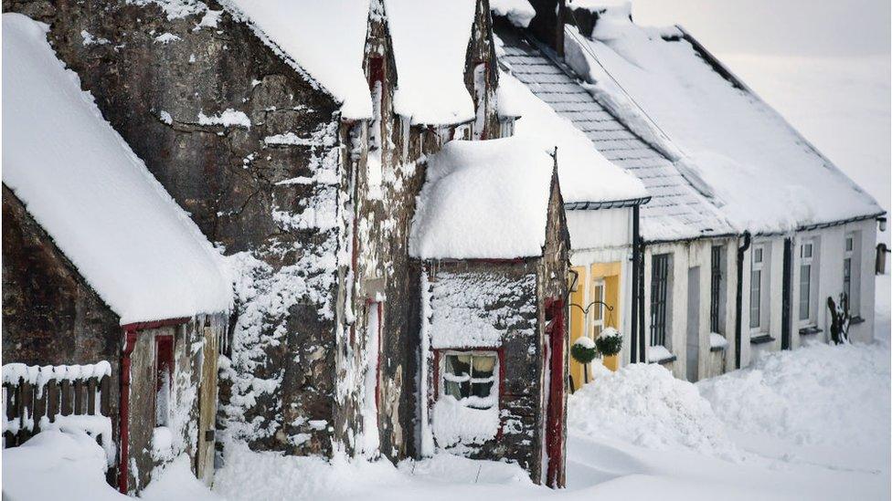 Snowy houses