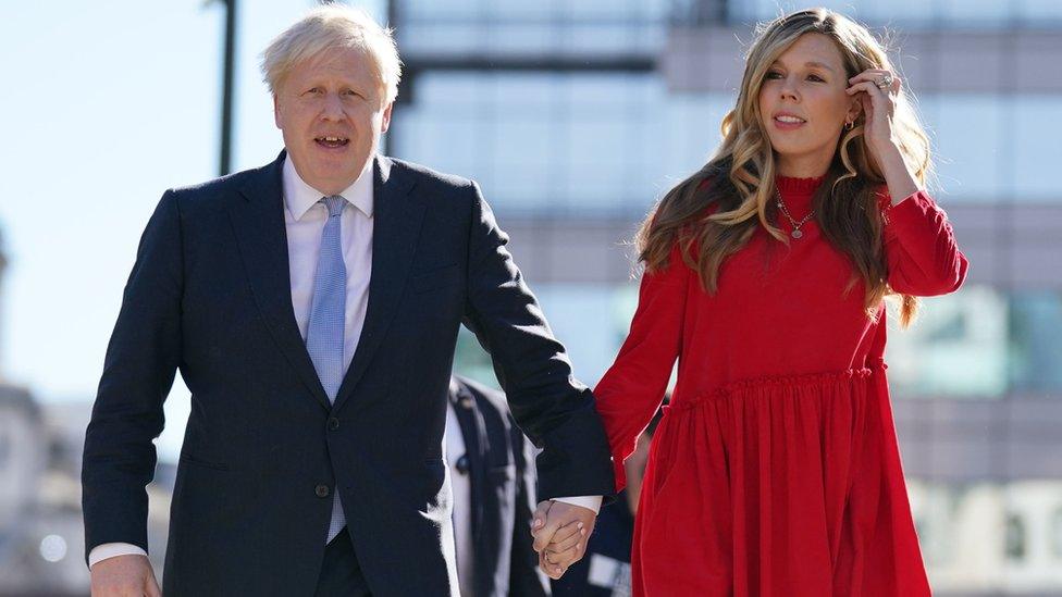 Boris and Carrie Johnson