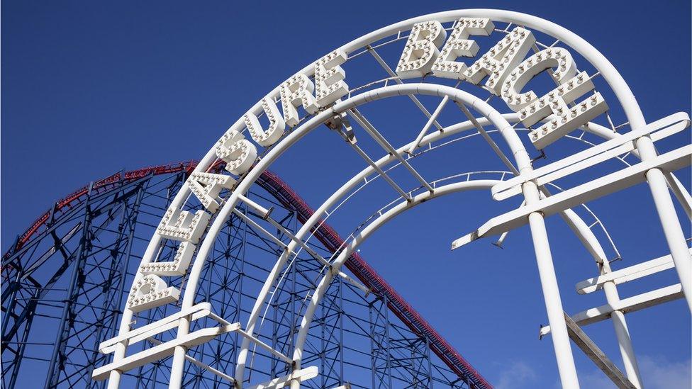 Blackpool Pleasure Beach sign