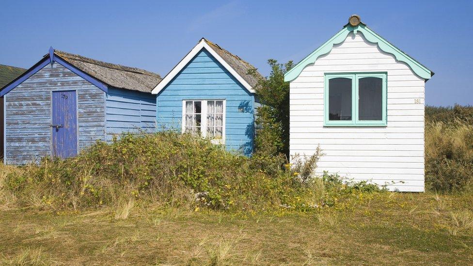 Beach huts at Hunstanton