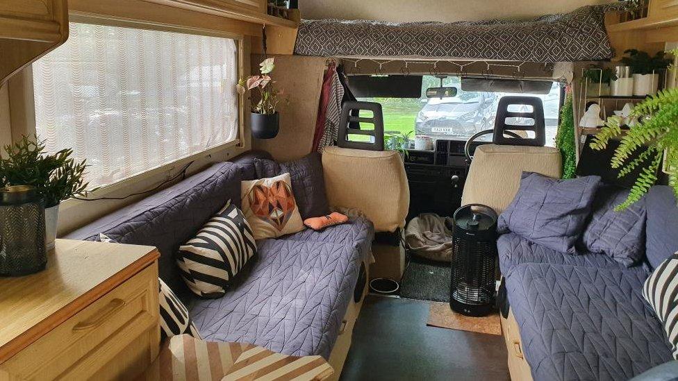 Van interior