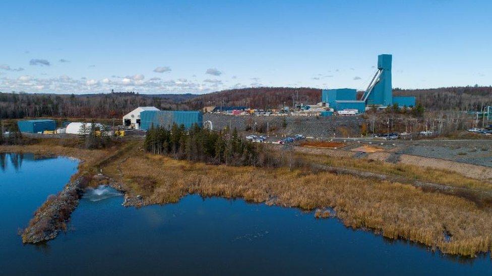 Totten mine in Sudbury, Ontario