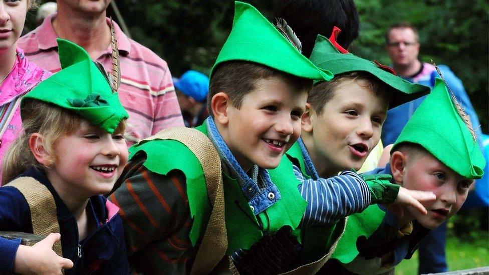 Children enjoying the festival