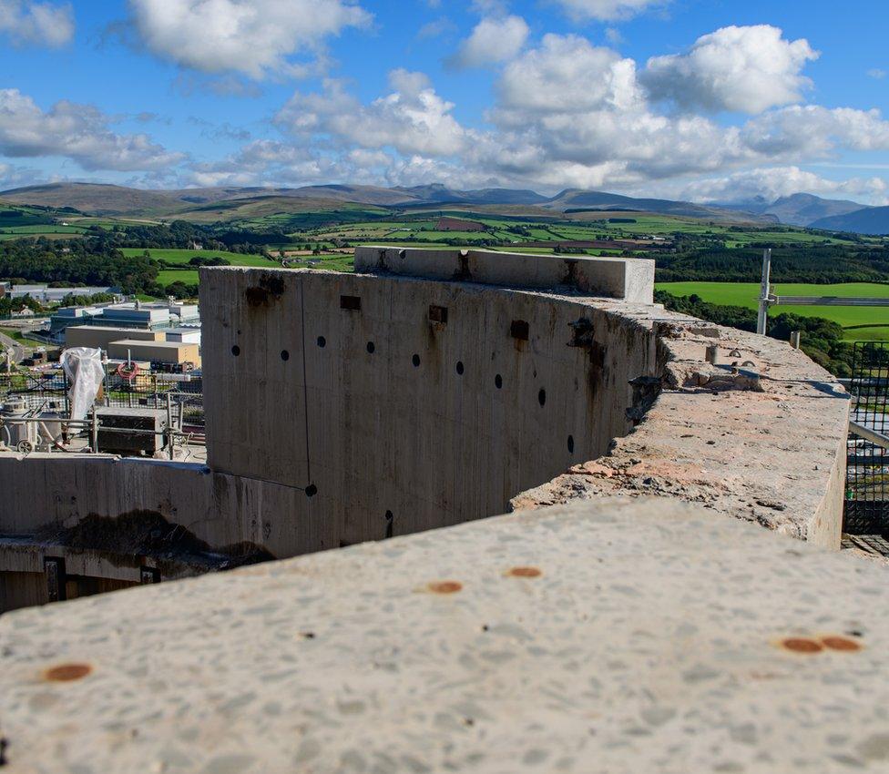 Windscale Pile chimney viewed from its top