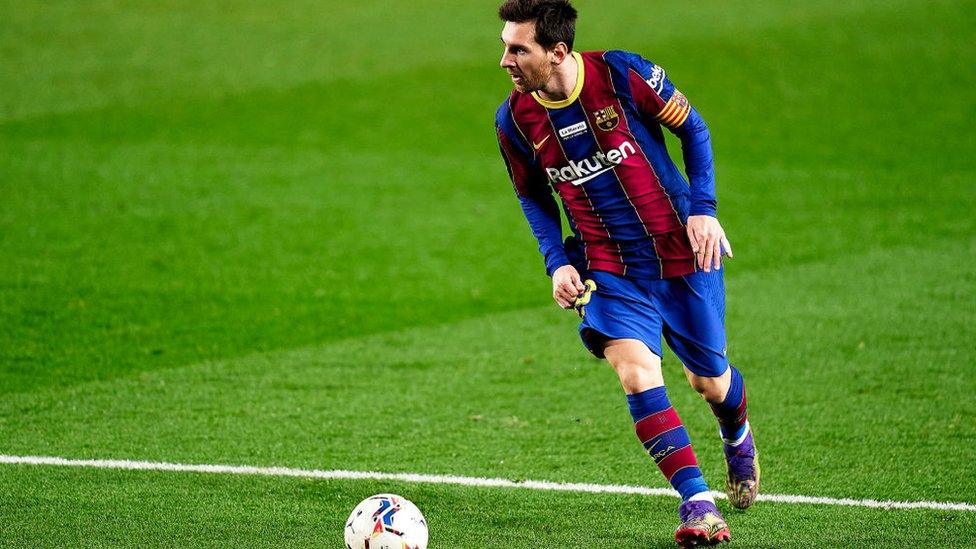 Messi in action.