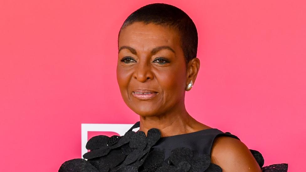 Adjoa Andoh arrives to the 54th Annual NAACP Image Awards at Pasadena Civic Auditorium on February 25, 2023 in Pasadena, California