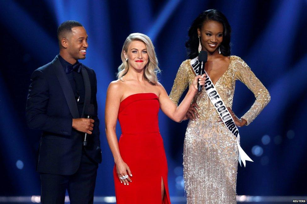 Terrence "J" Jenkins, Julianne Hough and Deshauna Barber from the District of Columbia