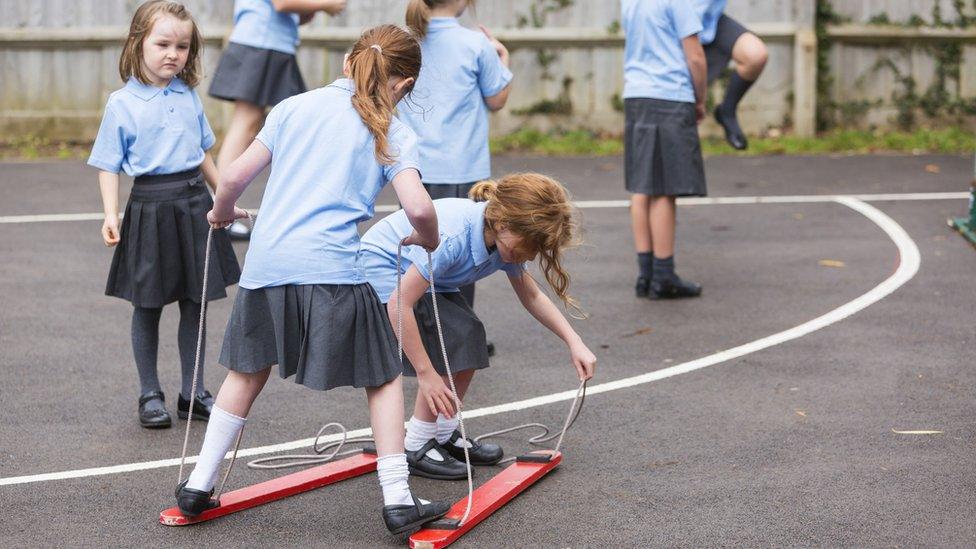 children in playground