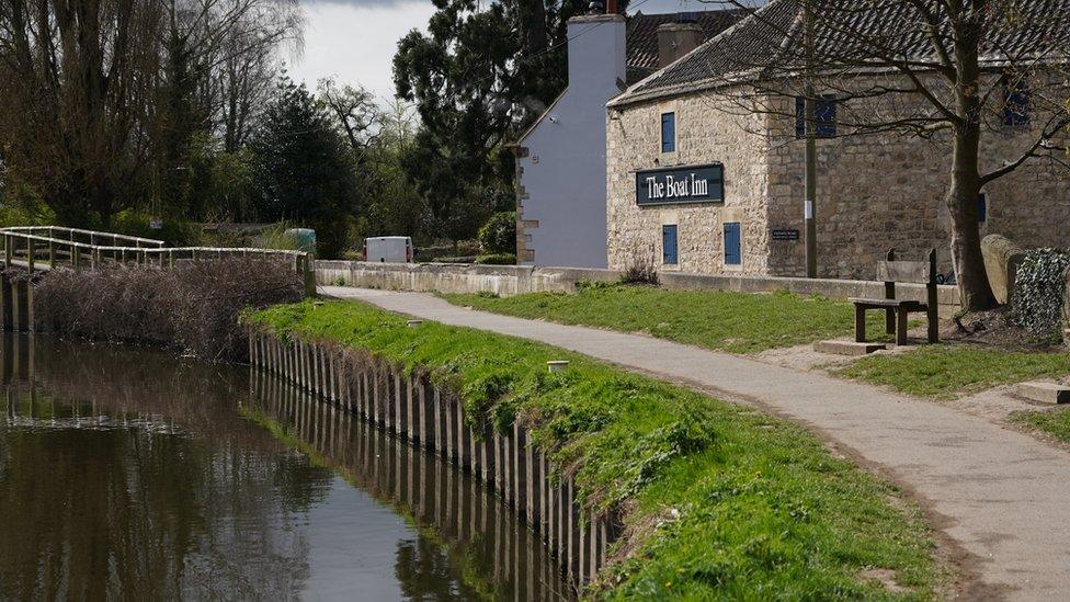 The Boat Inn next to the River Don