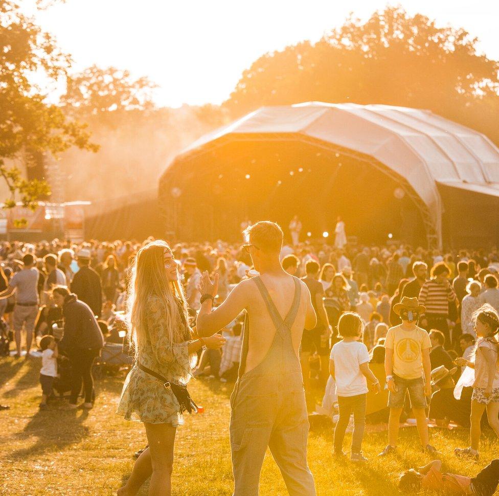 A shot of the crowd at the 2019 Black Deer Festival