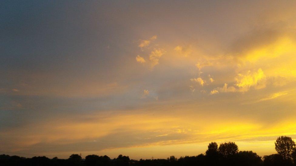 Sunset over Iffley Lock