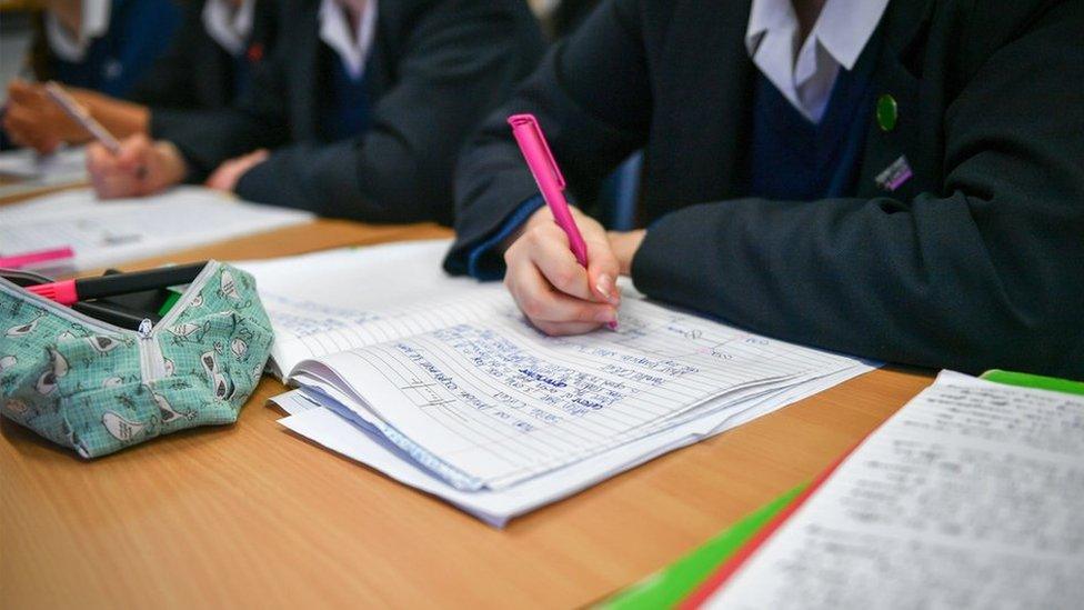 students studying in clasrrom