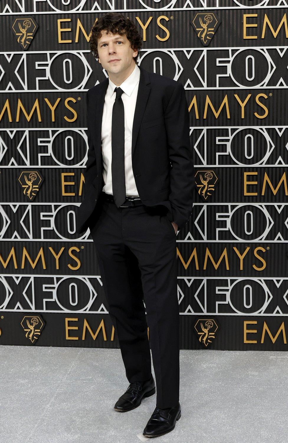 Jesse Eisenberg attends the 75th Primetime Emmy Awards at Peacock Theater on January 15, 2024 in Los Angeles