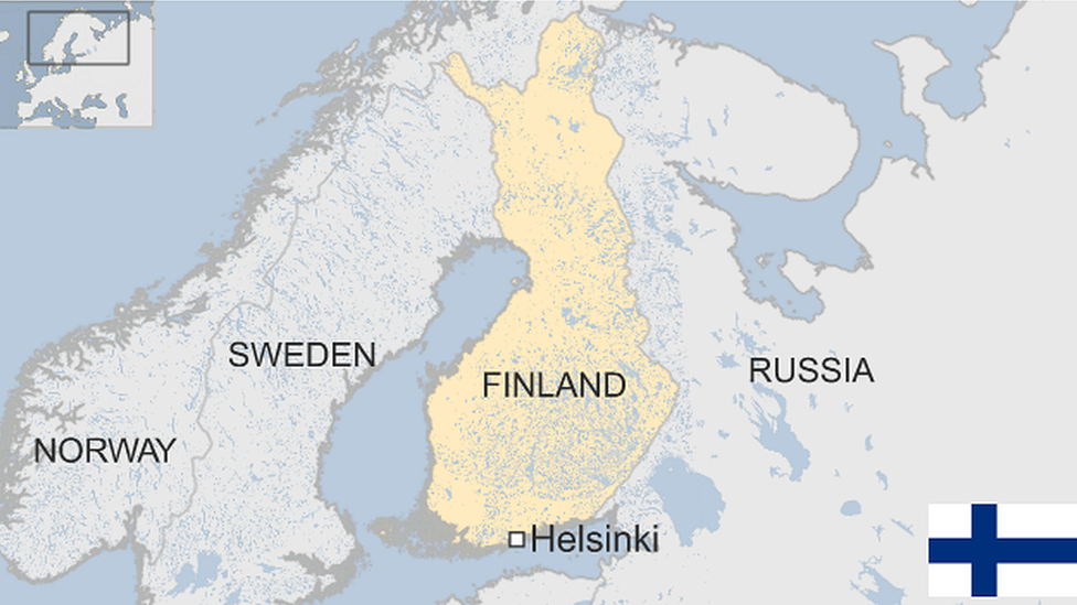 map of Finland