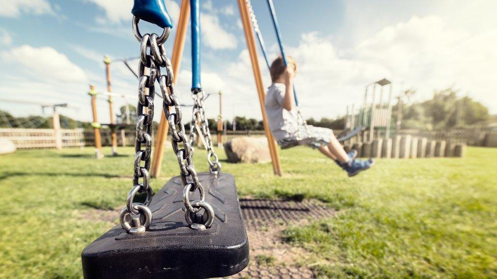 Child in playground