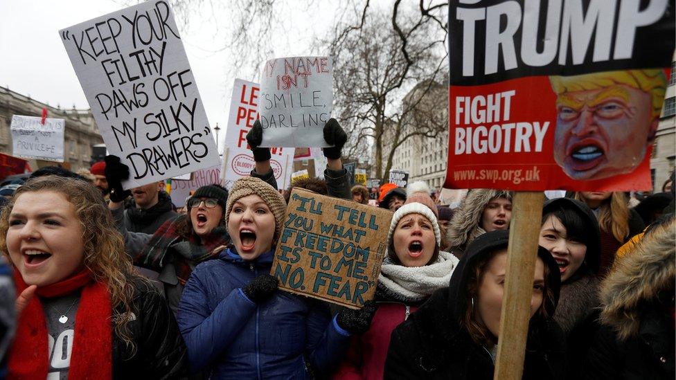 Donald Trump placard