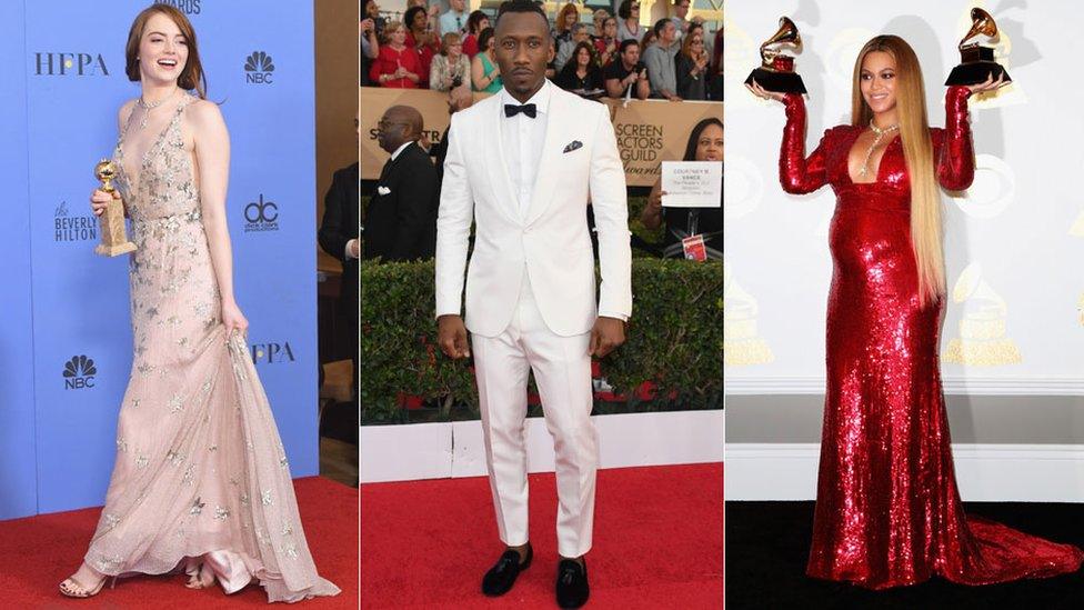 Emma Stone, Mahershala Ali, Beyonce