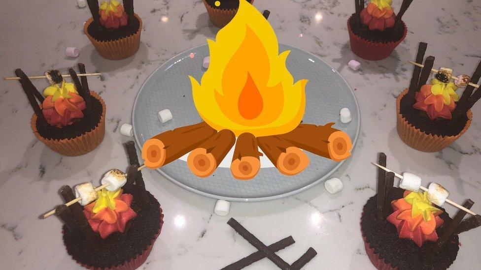 bonfire cupcakes