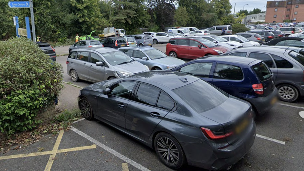 St Saviours Way car park in Crediton