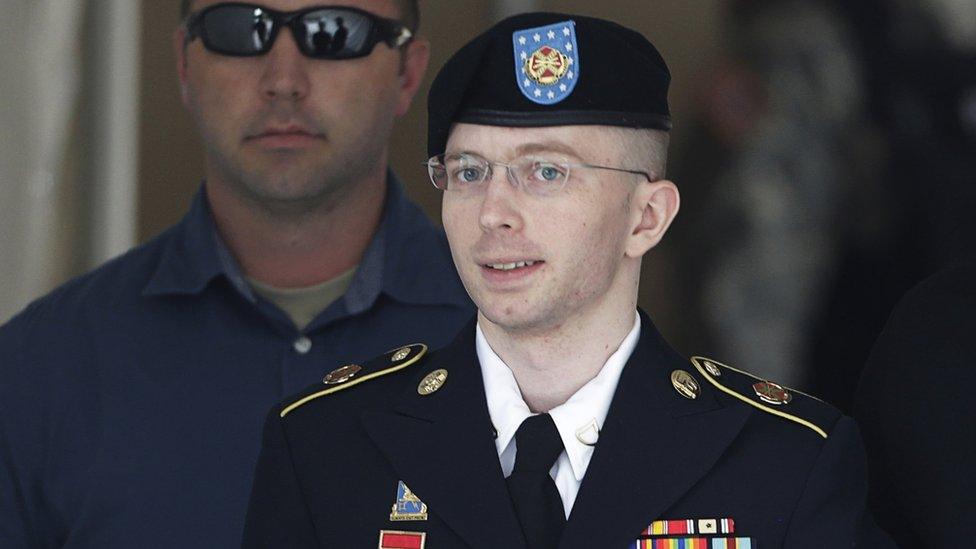 Chelsea Manning at Fort Meade, Maryland, in July 2013