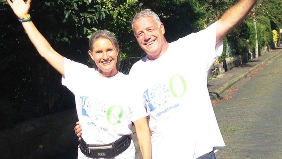 Jenny and Scott Hastings are taking part in the 100 Streets Challenge