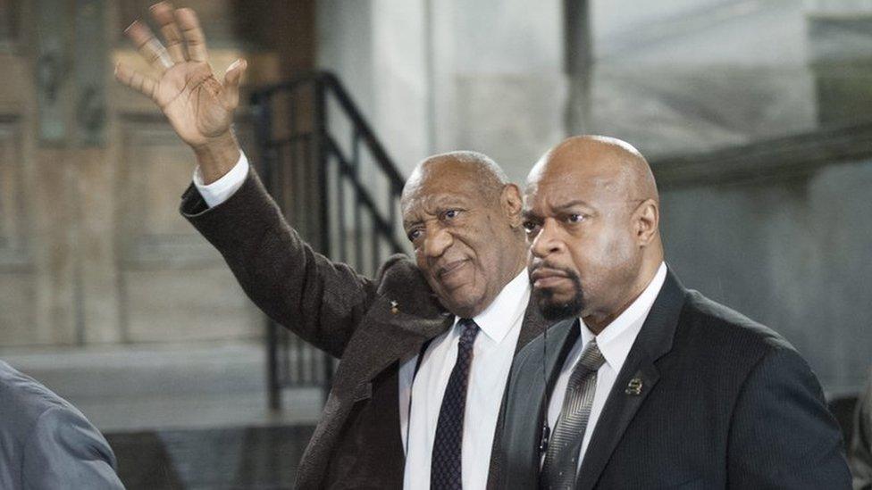 Cosby leaves court in Pennsylvania