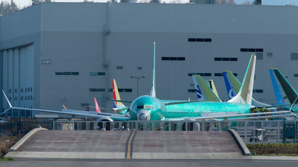 Boeing 737 Max on runway