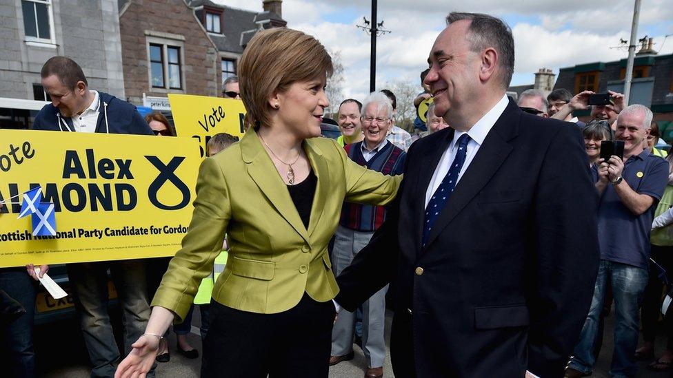 Alex Salmond and Nicola Sturgeon