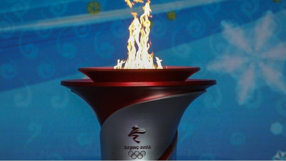 Olympic flame in China