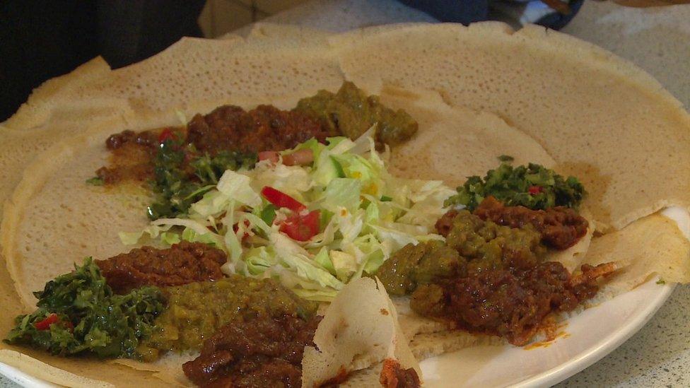 Injera and stew