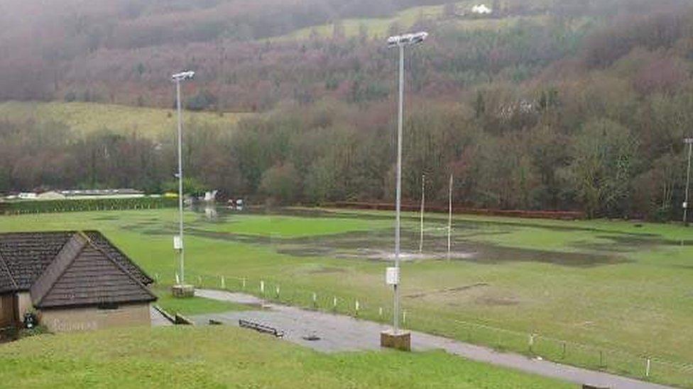 Flooded pitch