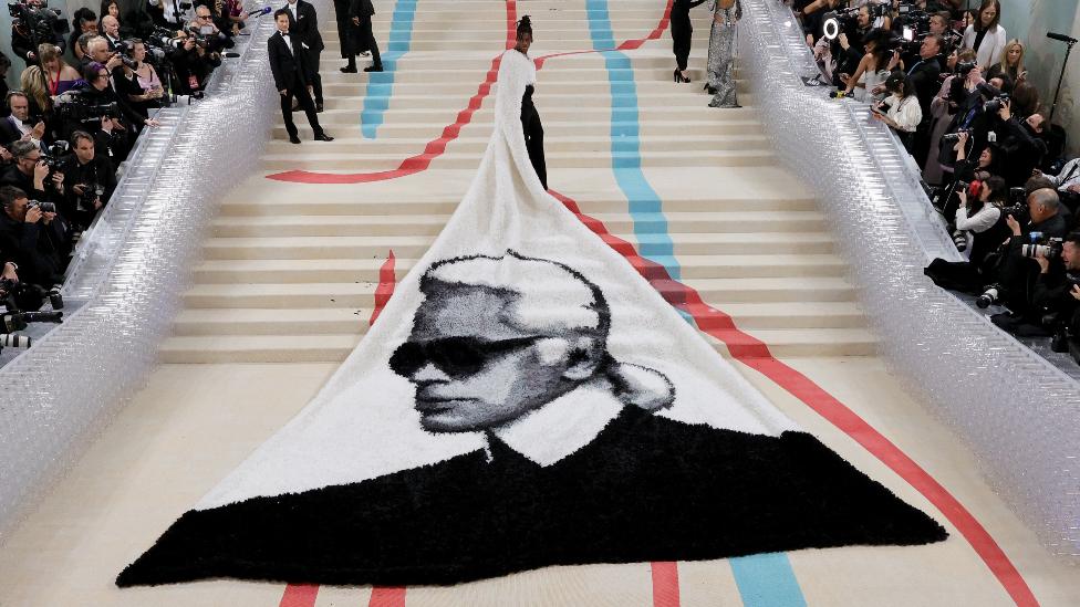 Jeremy Pope attends The 2023 Met Gala Celebrating "Karl Lagerfeld: A Line Of Beauty" at The Metropolitan Museum of Art on May 01, 2023 in New York City.