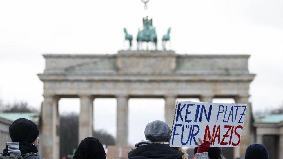 Demonstration against the far-right Alternative for Germany (AfD) party in Berlin - 14 Jan 2024