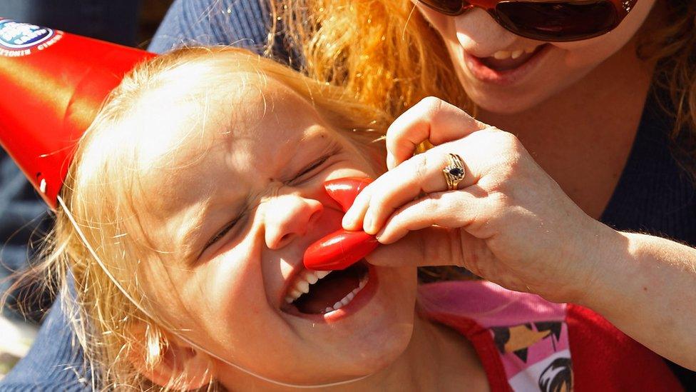 Child laughing