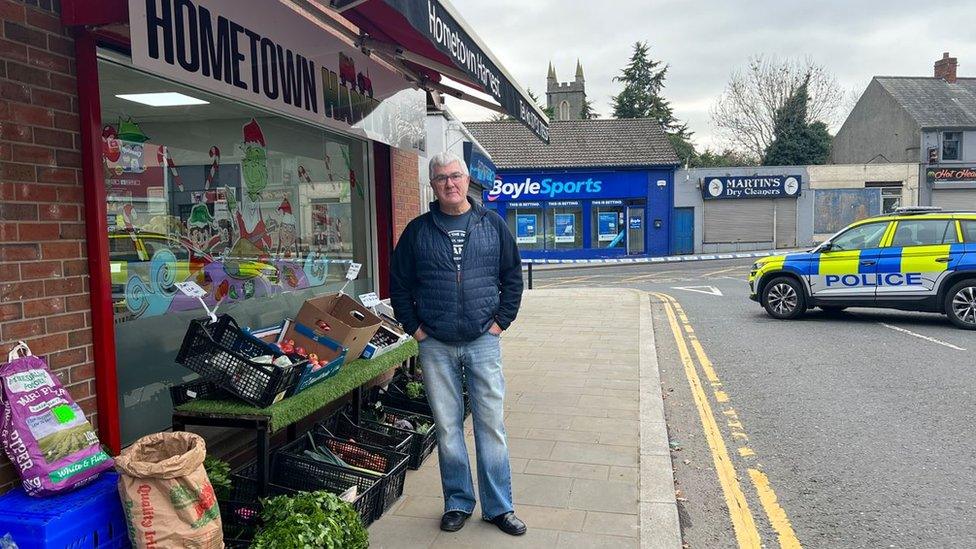 Hugh Massey said fewer people than usual were coming to his shop on Saturday morning