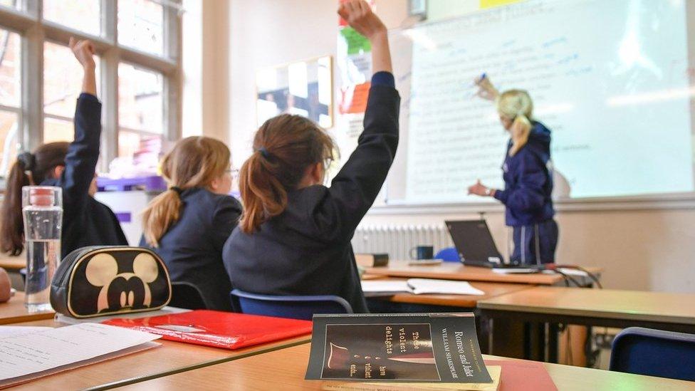 Students in a classroom